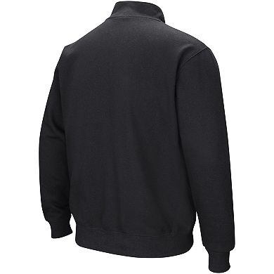 Men's Colosseum Black Duke Blue Devils Tortugas Quarter-Zip Top
