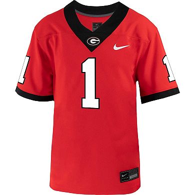 Toddler Nike #1 Red Georgia Bulldogs Untouchable Football Jersey