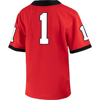 Toddler Nike #1 Red Georgia Bulldogs Untouchable Football Jersey
