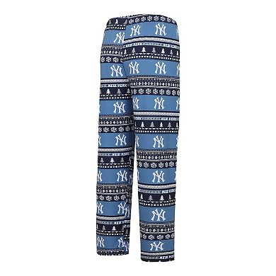 Men's Concepts Sport Navy New York Yankees Knit Ugly Sweater Long Sleeve Top & Pants Set