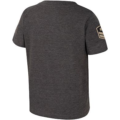 Toddler Colosseum Charcoal Clemson Tigers OHT Military Appreciation Boot Camp T-Shirt