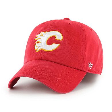Men's '47 Red Calgary Flames Classic Franchise Fitted Hat