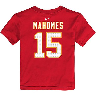 Toddler Nike Patrick Mahomes Red Kansas City Chiefs Player Name & Number T-Shirt