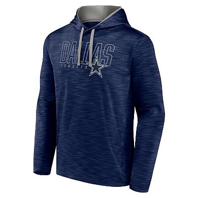 Men's Fanatics Branded Heather Navy Dallas Cowboys Hook and Ladder Pullover Hoodie
