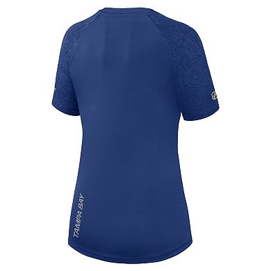 Women's Fanatics Branded Blue Tampa Bay Lightning Authentic Pro Tech T-Shirt