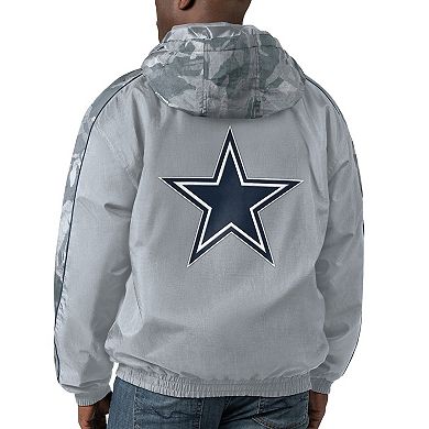 Men's Starter  Silver Dallas Cowboys Throwback Thursday Night Lights Hoodie Full-Zip Jacket