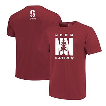 Men's Cardinal Stanford Cardinal Nerd Nation Comfort Color T-Shirt