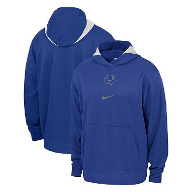 Men's Nike Royal Boise State Broncos Basketball Spotlight Performance Pullover Hoodie