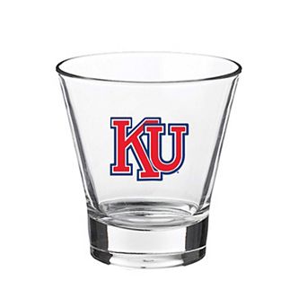 Kansas Jayhawks 12oz. Slant Vault Rock Glass
