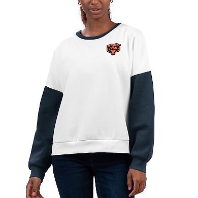 Women's G-III 4Her by Carl Banks White Chicago Bears A-Game Pullover Sweatshirt