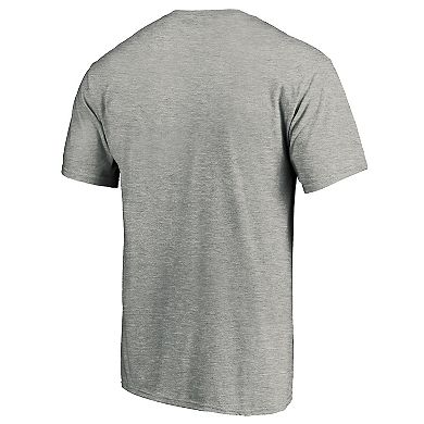Men's Fanatics Branded Heathered Gray Dallas Cowboys Primary Logo T-Shirt