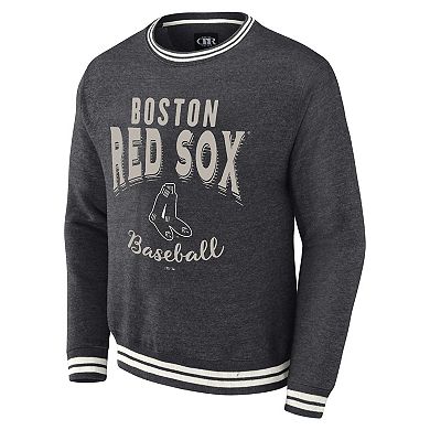 Men's Darius Rucker Collection by Fanatics Heather Charcoal Boston Red Sox Vintage Pullover Sweatshirt