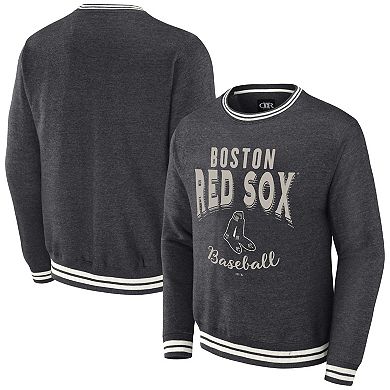 Men's Darius Rucker Collection by Fanatics Heather Charcoal Boston Red Sox Vintage Pullover Sweatshirt