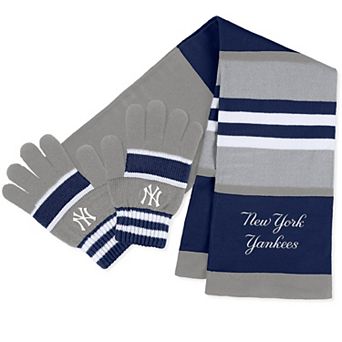Women's WEAR by Erin Andrews New York Yankees Stripe Glove & Scarf Set