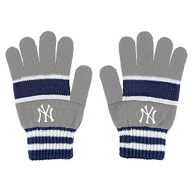 Women's WEAR by Erin Andrews New York Yankees Stripe Glove & Scarf Set