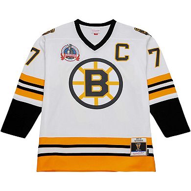 Men's Mitchell & Ness Ray Bourque White Boston Bruins 1989 Blue Line Player Jersey