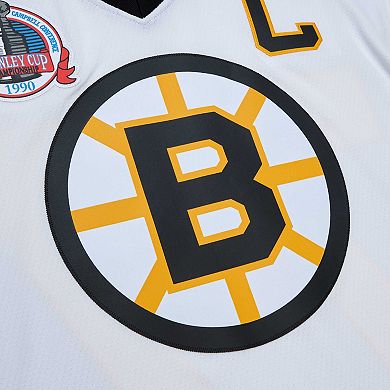 Men's Mitchell & Ness Ray Bourque White Boston Bruins 1989 Blue Line Player Jersey