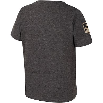 Toddler Colosseum Charcoal Indiana Hoosiers OHT Military Appreciation Boot Camp T-Shirt