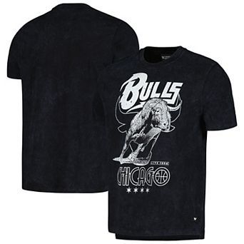 Unisex The Wild Collective Black Chicago Bulls Tour Band T-Shirt