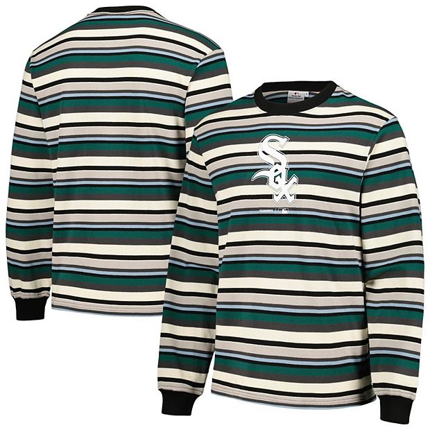 Men s PLEASURES Cream Green Chicago White Sox Ballpark Long Sleeve T Shirt