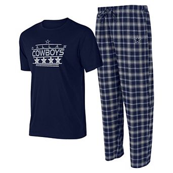Men's Concepts Sport Navy Dallas Cowboys Arctic T-Shirt & Pants Sleep Set