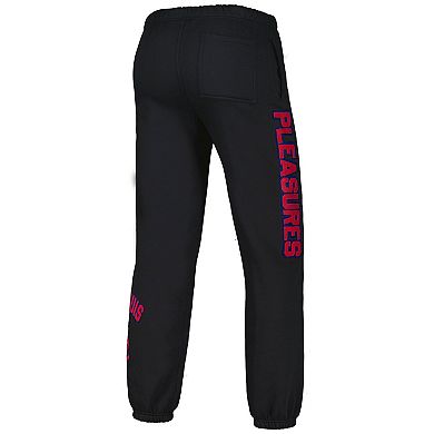 Men's PLEASURES Black St. Louis Cardinals Opening Day Sweatpants