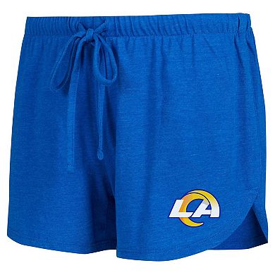 Women's Concepts Sport Royal/Gold Los Angeles Rams Raglan Long Sleeve T-Shirt & Shorts Lounge Set