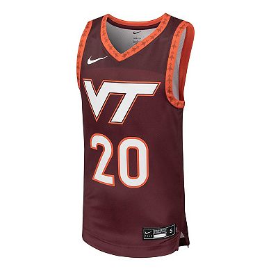 Youth Nike #20 Maroon Virginia Tech Hokies Team Replica Basketball Jersey