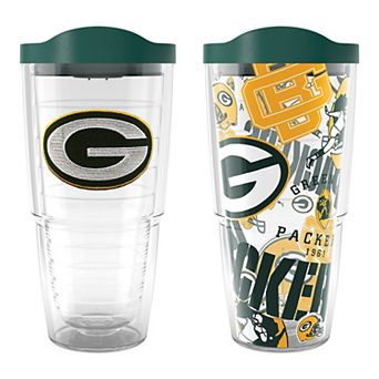 Tervis Green Bay Packers NFL 2 Pack Allover & Emblem