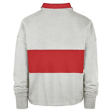 Women's '47 Heather Gray Chicago Bulls Breakthrough Remi Quarter-Zip Jacket