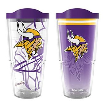 Tervis Minnesota Vikings 24oz NFL 2 PACK Genuine & Forever Fan