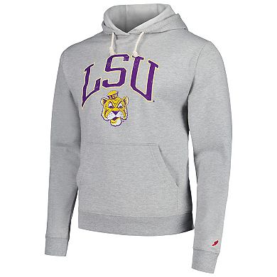 Men's League Collegiate Wear Heather Gray LSU Tigers Tall Arch Essential Pullover Hoodie