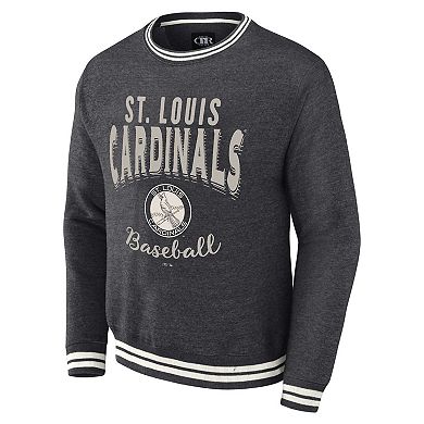 Men's Darius Rucker Collection by Fanatics  Heather Charcoal St. Louis Cardinals Vintage Pullover Sweatshirt