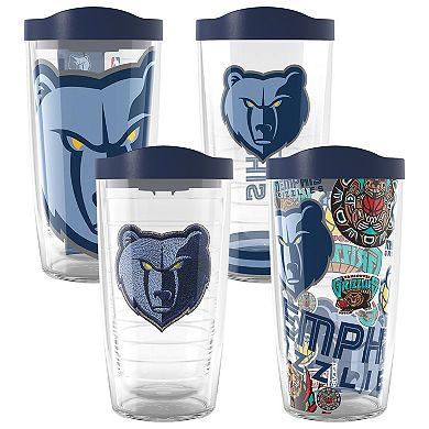 Tervis Memphis Grizzlies Four-Pack 16oz. Classic Tumbler Set