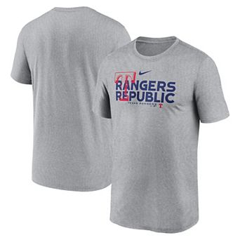 Men's Nike Heathered Charcoal Texas Rangers Local Rep Legend Performance T-Shirt