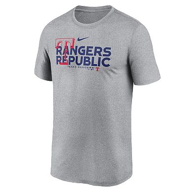 Men's Nike Heathered Charcoal Texas Rangers Local Rep Legend Performance T-Shirt