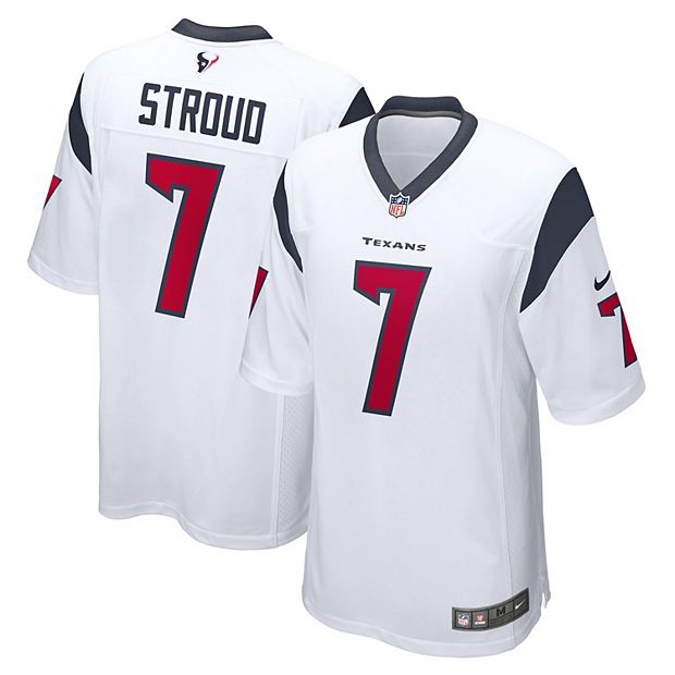 Men s Nike CJ Stroud White Houston Texans 2023 NFL Draft First Round Pick Game Jersey