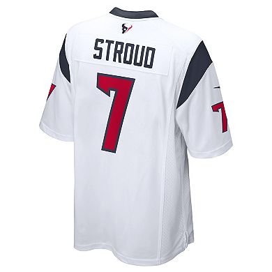 Men's Nike CJ Stroud White Houston Texans 2023 NFL Draft First Round Pick Game Jersey