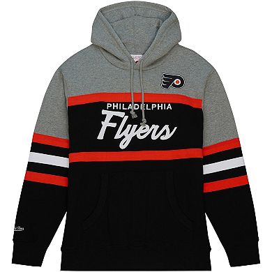 Men's Mitchell & Ness Black/Gray Philadelphia Flyers Head Coach Pullover Hoodie