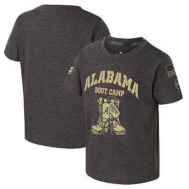 Toddler Colosseum Charcoal Alabama Crimson Tide OHT Military Appreciation Boot Camp T-Shirt