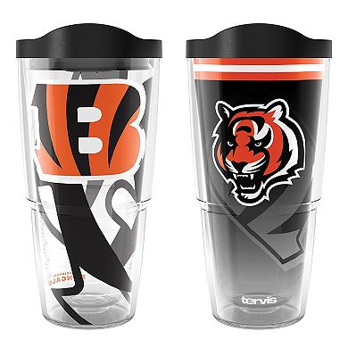 Tervis Cincinnati Bengals 24oz NFL 2 PACK Genuine & Forever Fan