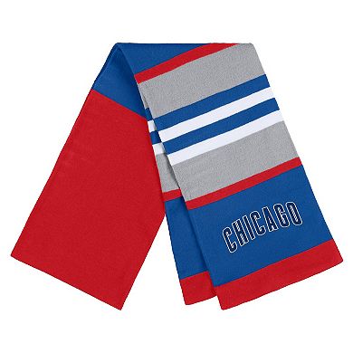 Women's WEAR by Erin Andrews Chicago Cubs Stripe Glove & Scarf Set