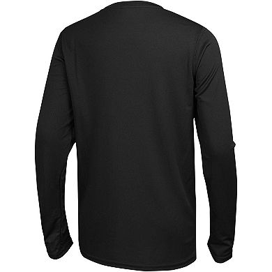 Men's Black Las Vegas Raiders Side Drill Long Sleeve T-Shirt