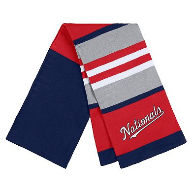Women's WEAR by Erin Andrews Washington Nationals Stripe Glove & Scarf Set