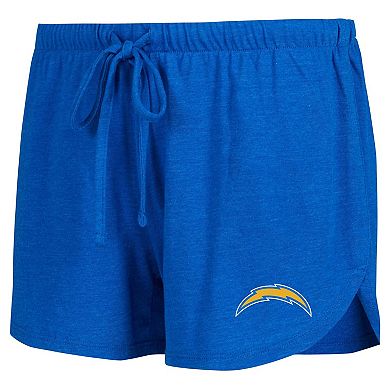 Women's Concepts Sport Royal/Gold Los Angeles Chargers Raglan Long Sleeve T-Shirt & Shorts Lounge Set