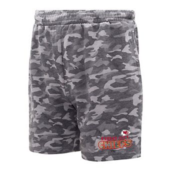 Men's Concepts Sport Charcoal Kansas City Chiefs Biscayne Camo Shorts