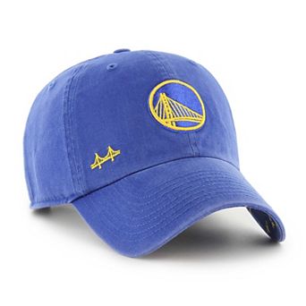 Women's '47 Royal Golden State Warriors Confetti Undervisor Clean Up Adjustable Hat
