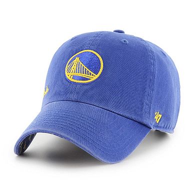 Women's '47 Royal Golden State Warriors Confetti Undervisor Clean Up Adjustable Hat