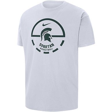 Men's Nike White Michigan State Spartans Free Throw Basketball T-Shirt