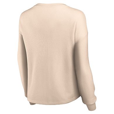 Women's Fanatics Branded Tan Phoenix Suns Go For It Long Sleeve Notch Neck T-Shirt